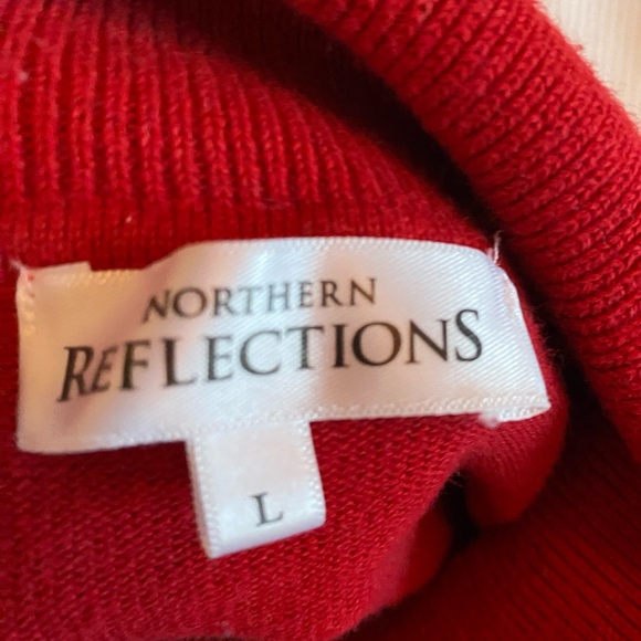 Vintage Northern Reflections Red Turtleneck. Size Large. - Picture 4 of 11